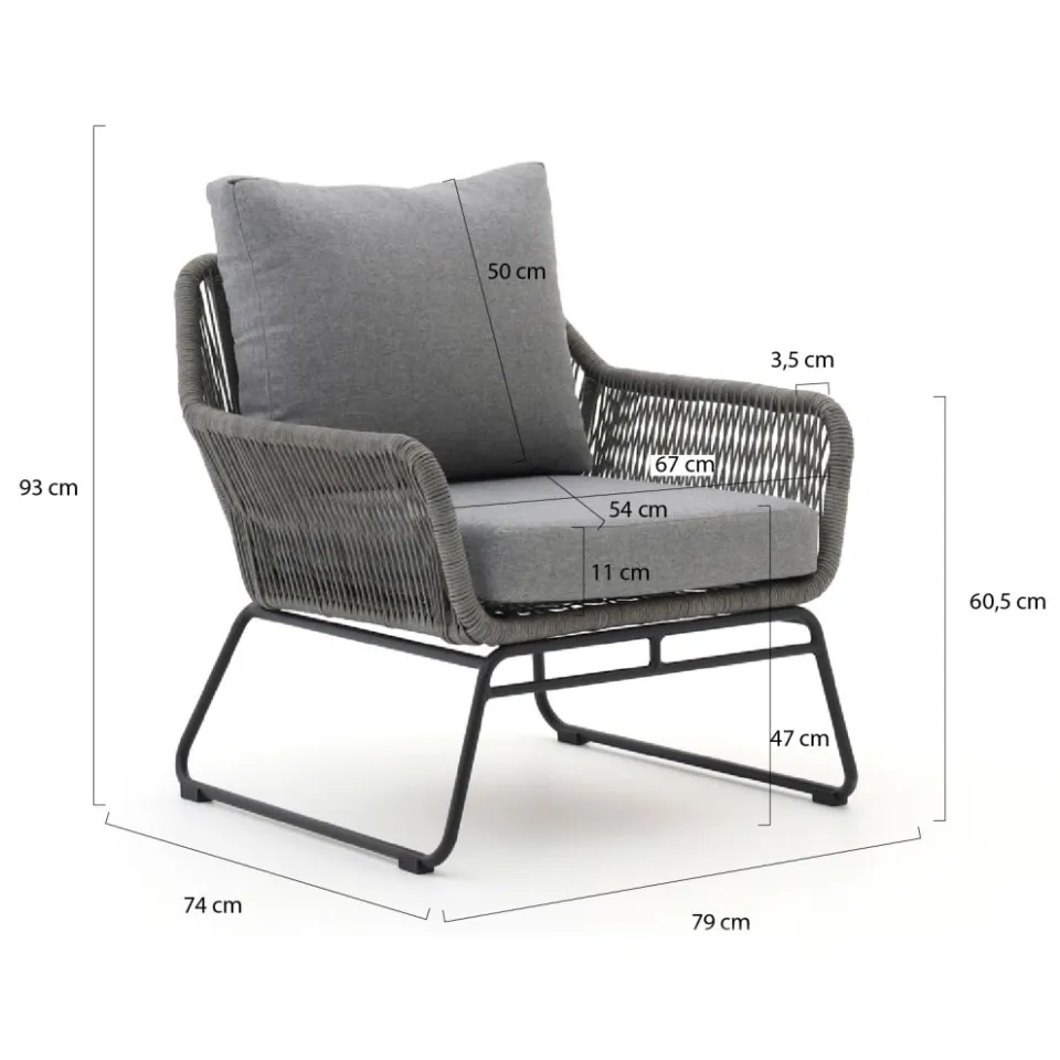 Intenso Furniture Intenso Isorella lounge tuinstoel grijs, foto 2