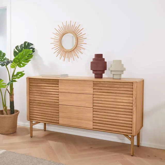 Kave Home Lenon dressoir eikenhout naturel, foto 2