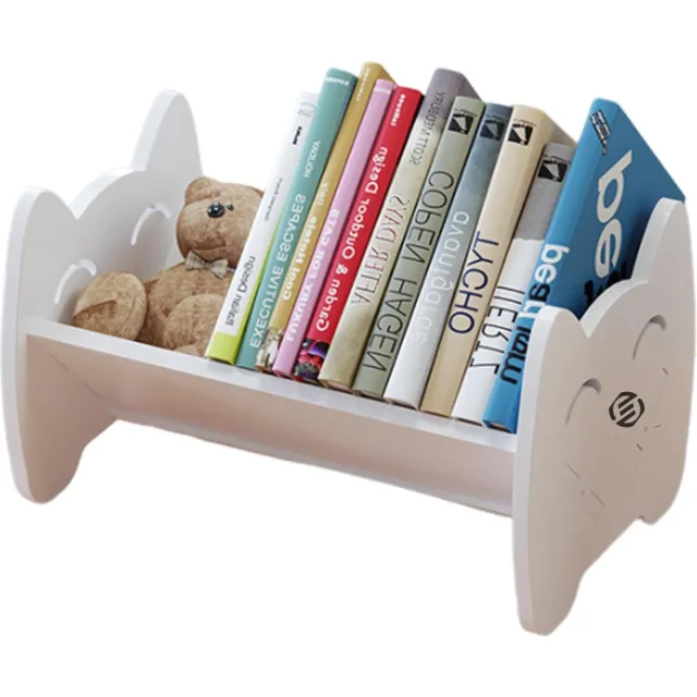 Equivera Boekenrek Kind - Boekenrek - Boekenkast Kind - Boekenrek Kinderkamer - Boekenplank - Boekenplank Kinderkamer wit