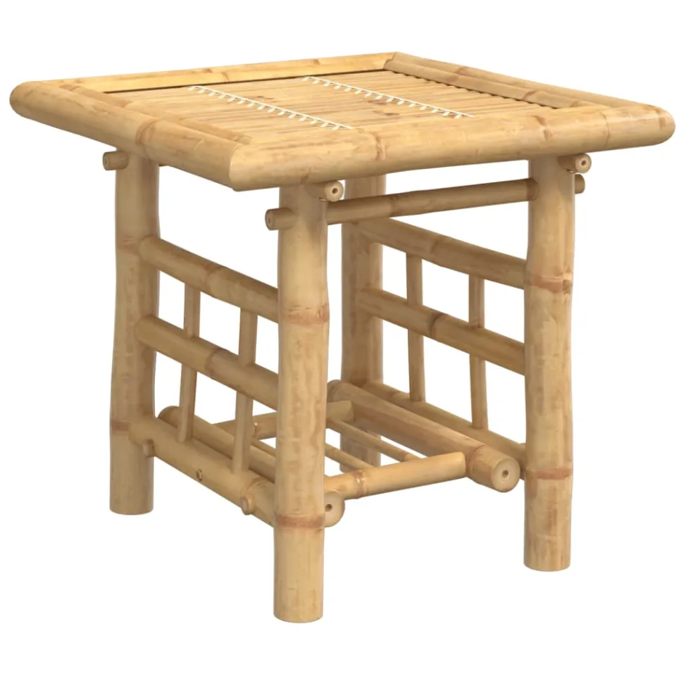 vidaXL Bijzettafel 45x45x45 cm bamboe bruin, foto 4