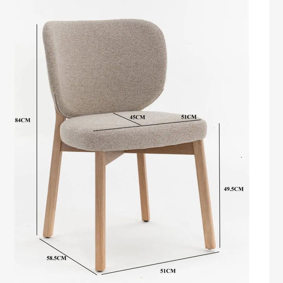 Giga Meubel Nobu eetkamerstoel beige, foto 4