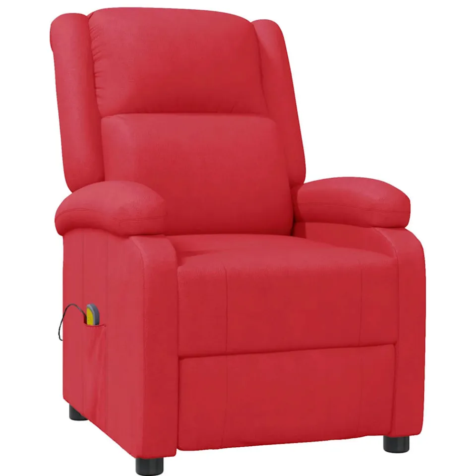 vidaXL Massagestoel kunstleer rood, foto 3