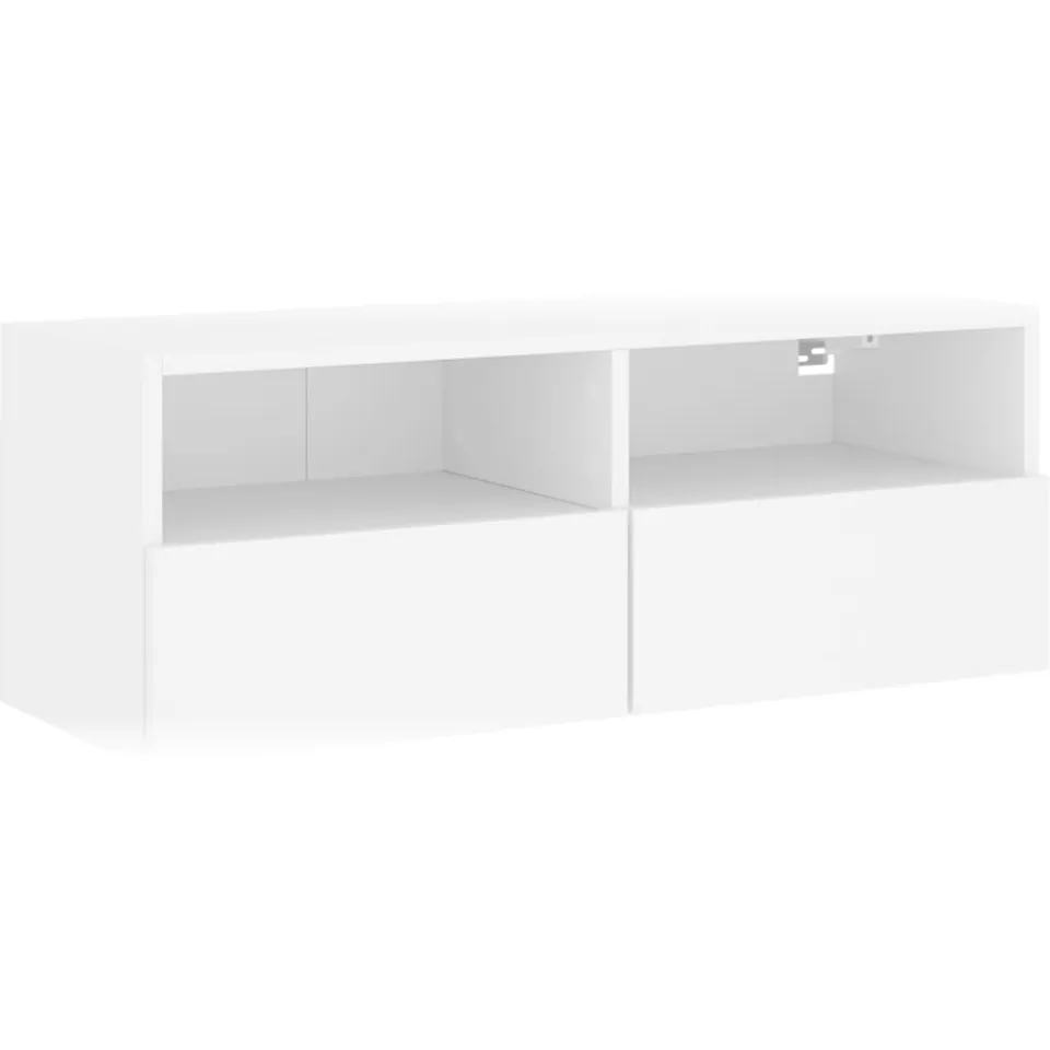 vidaXL Tv-wandmeubel 80x30x30 cm bewerkt hout wit