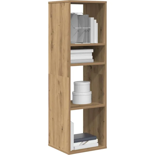 vidaXL Boekenkast 34x31x112 cm bewerkt hout artisanaal eikenkleur Bruin