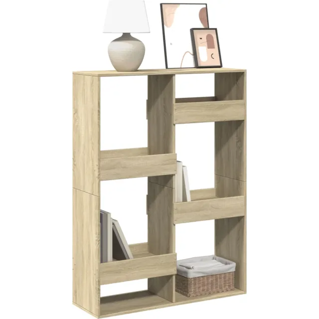 vidaXL Boekenkast 100x33x135 cm bewerkt hout sonoma eikenkleurig Bruin