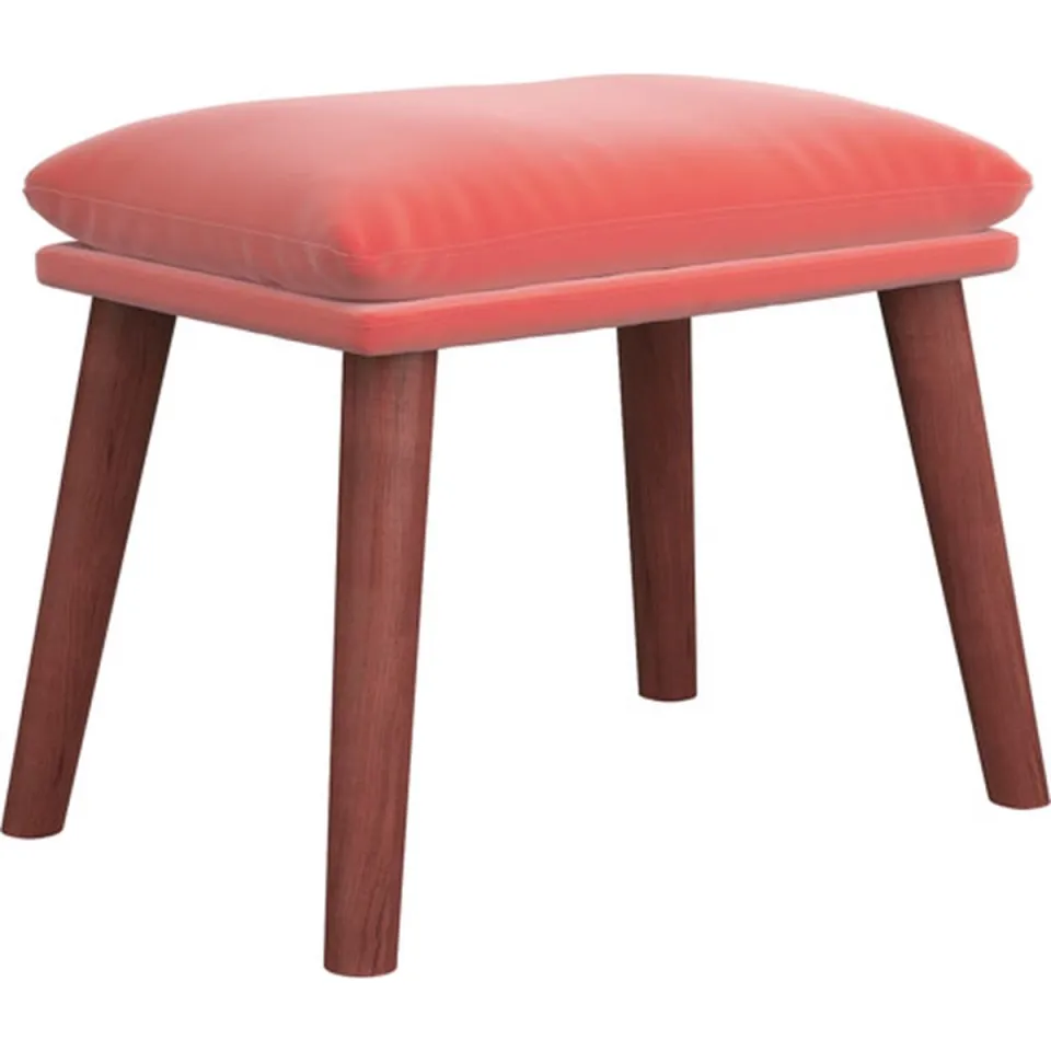 vidaXL Voetenbank 45x29,5x35 cm fluweel roze, foto 3