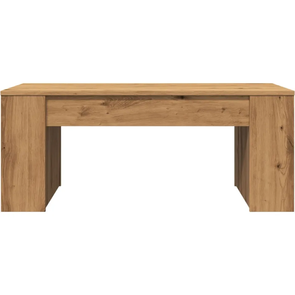 vidaXL Salontafel 102x55x42 cm bewerkt hout artisanaal eikenkleur, foto 3