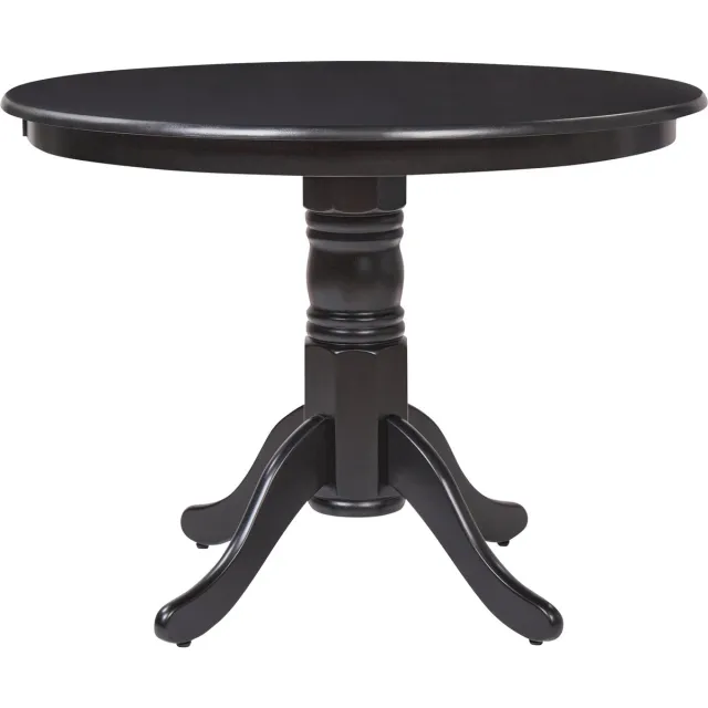 Beliani AKRON - Ronde eettafel - Zwart - 100 cm - MDF