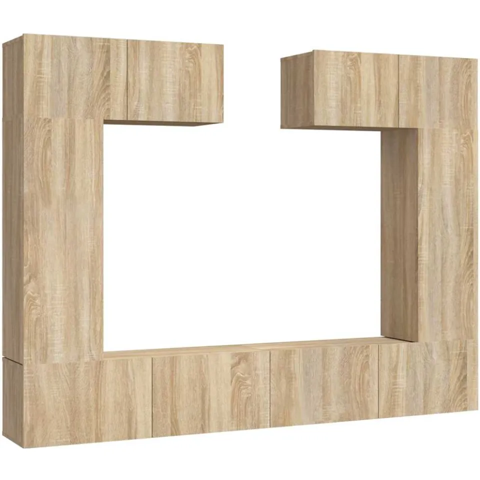 vidaXL 6-delige Tv-meubelset bewerkt hout sonoma eikenkleurig, foto 4