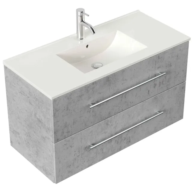 Wastafelkast Odin Beton 100 cm Grijs