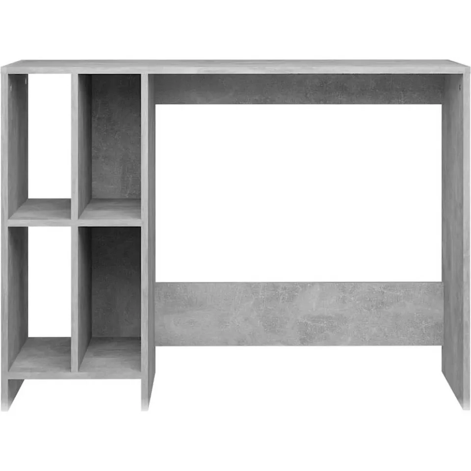 vidaXL Bureau 102,5x35x75 cm bewerkt hout betongrijs
