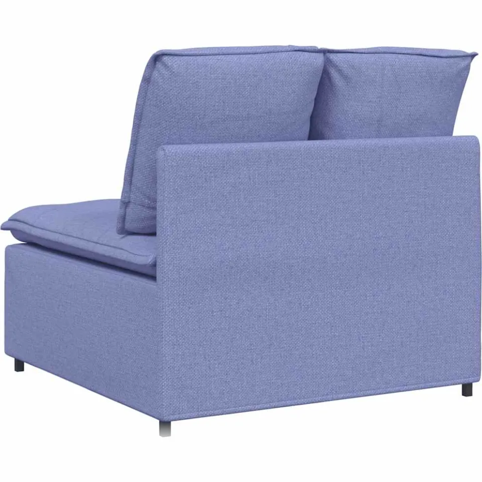 vidaXL Modulaire bank middenmodule met kussens 100 cm spijkerblauw blauw, foto 4