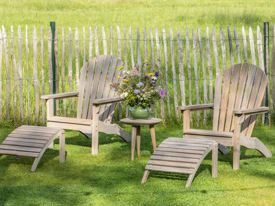 ROUGH Furniture ROUGH-S Adirondack voetenbank Bruin