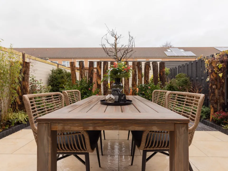 Intenso Furniture Intenso Asti/ROUGH-S 160cm dining tuinset 5-delig bruin, foto 5