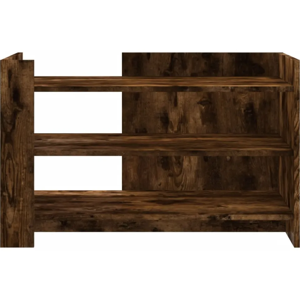 vidaXL Salontafel 80x50x50 cm bewerkt hout gerookt eikenkleurig Bruin