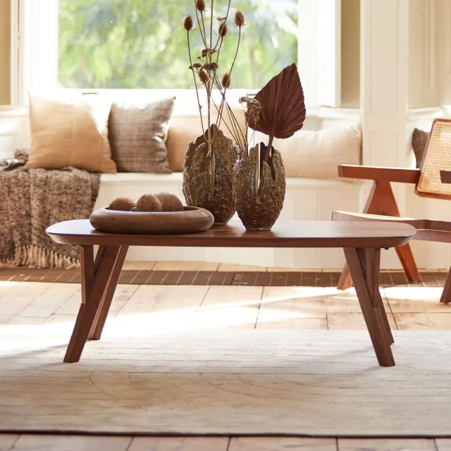 Light & Living Tafel QUENZA - Bruin - 120x65x40 cm Naturel