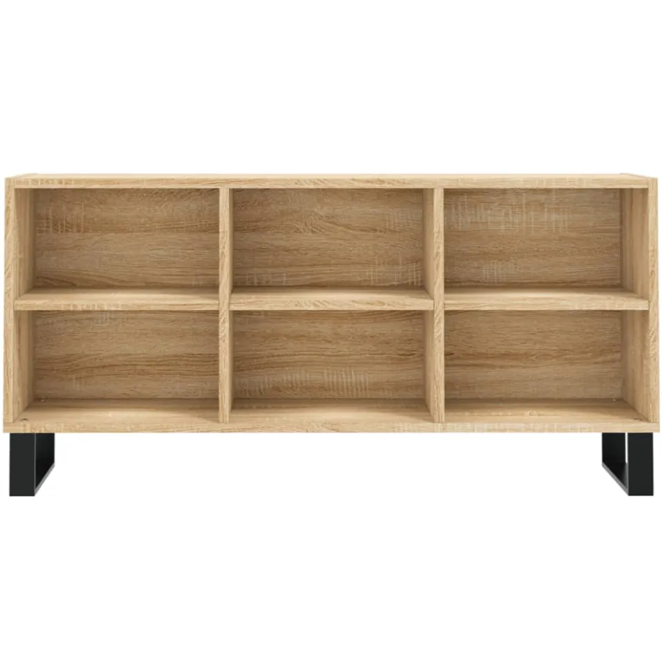 vidaXL Tv-meubel 103,5x30x50 cm bewerkt hout sonoma eikenkleurig Bruin
