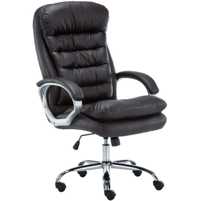 Luxe Comfort Bureaustoel - Met armleuningen - Bruin