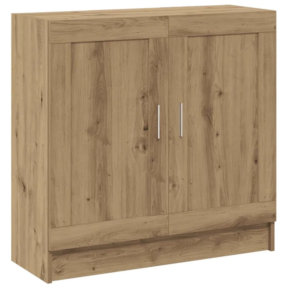 vidaXL Boekenkast 82,5x30,5x80 cm bewerkt hout artisanaal eikenkleurig, foto 3
