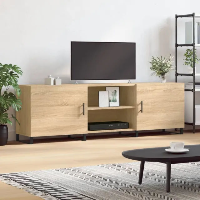vidaXL Tv-meubel 150x30x50 cm bewerkt hout sonoma eikenkleurig, foto 2