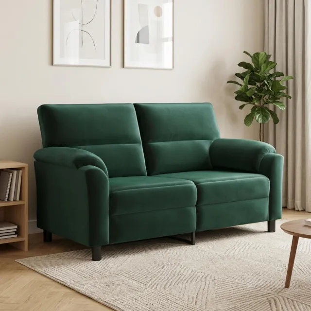 vidaXL Bank Donkergroen 174 x 85 x 93 cm fluweel