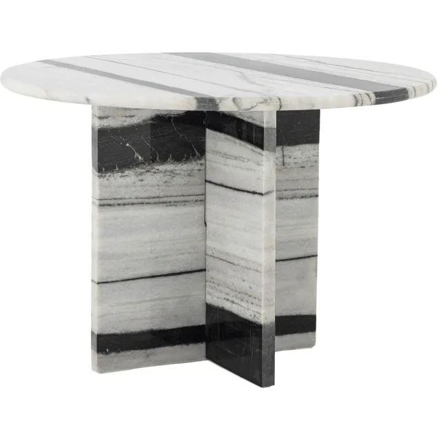 Bloomingville salontafel Rosito zwart/wit