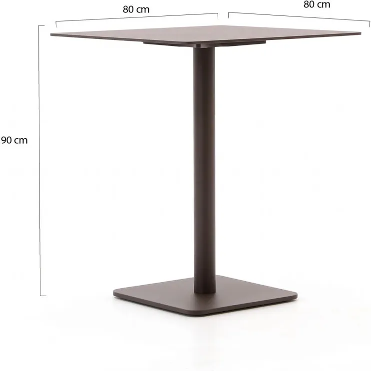 Suns Nova low bartafel 80x80x95cm taupe, foto 2