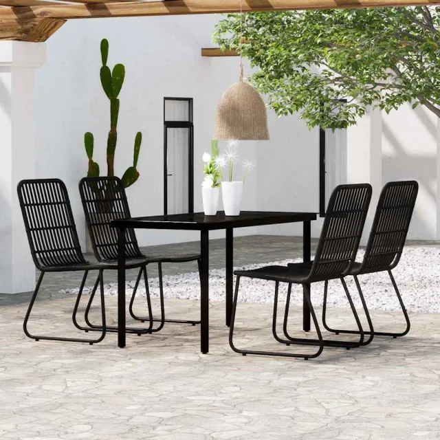 vidaXL 5-delige Tuinset zwart, foto 2