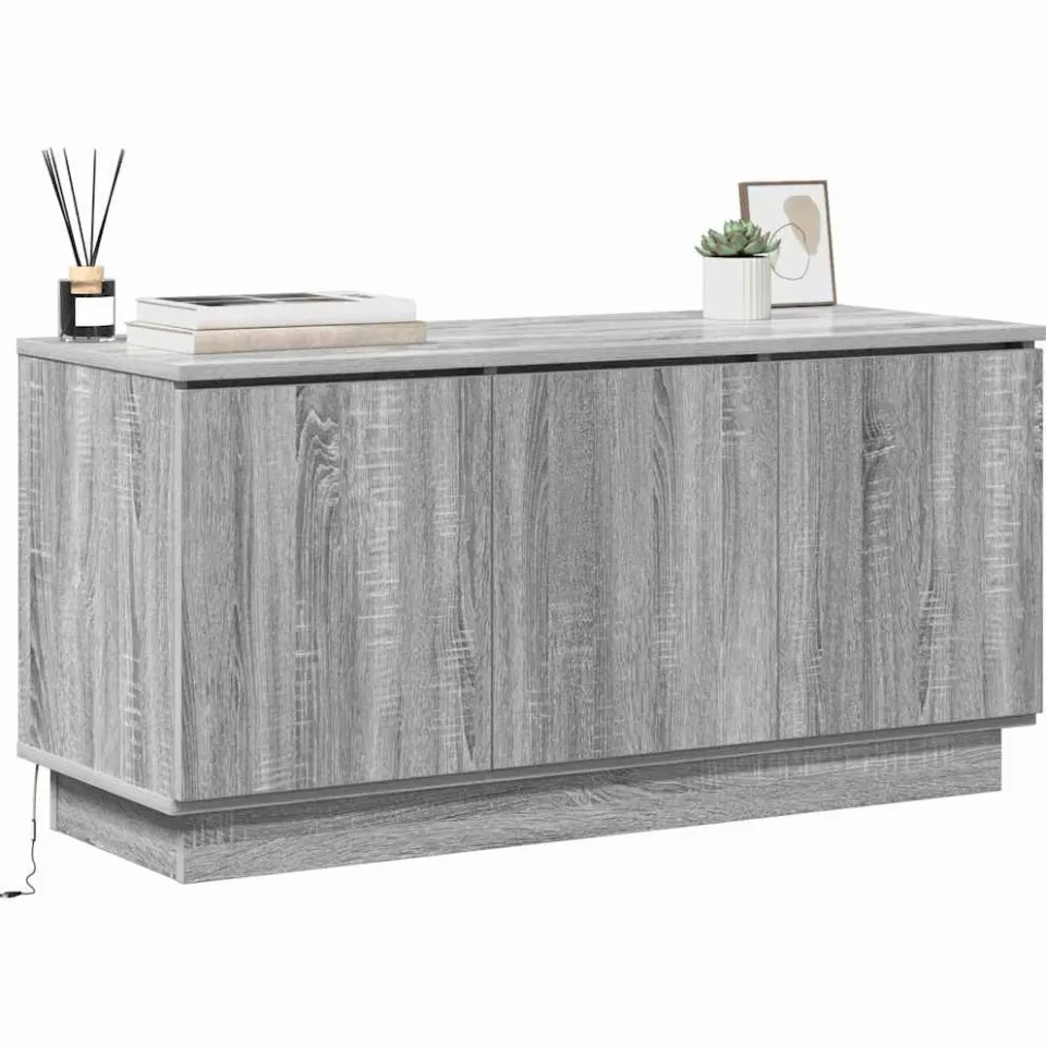 vidaXL TV-kast 100 x 38 x 49 cm Grijs Sonoma Bewerkt hout