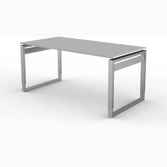 Kerkmann Bureau Workspace 160cm licht grijs hoogte verstelbaar