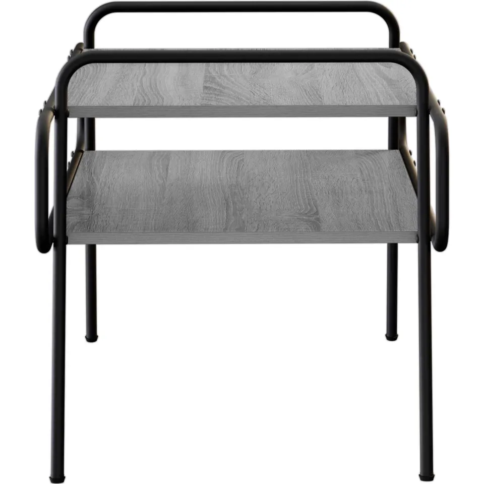 vidaXL Salontafel Grijs Sonoma 70 x 50 x 51 cm Bewerkt hout, foto 4