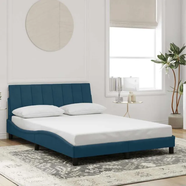 vidaXL Bedframe zonder matras "Hanko" 120x200 cm fluweel donkergrijs