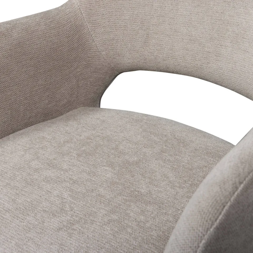 WOOOD Jenny eetkamerstoel bouclé beige, foto 8