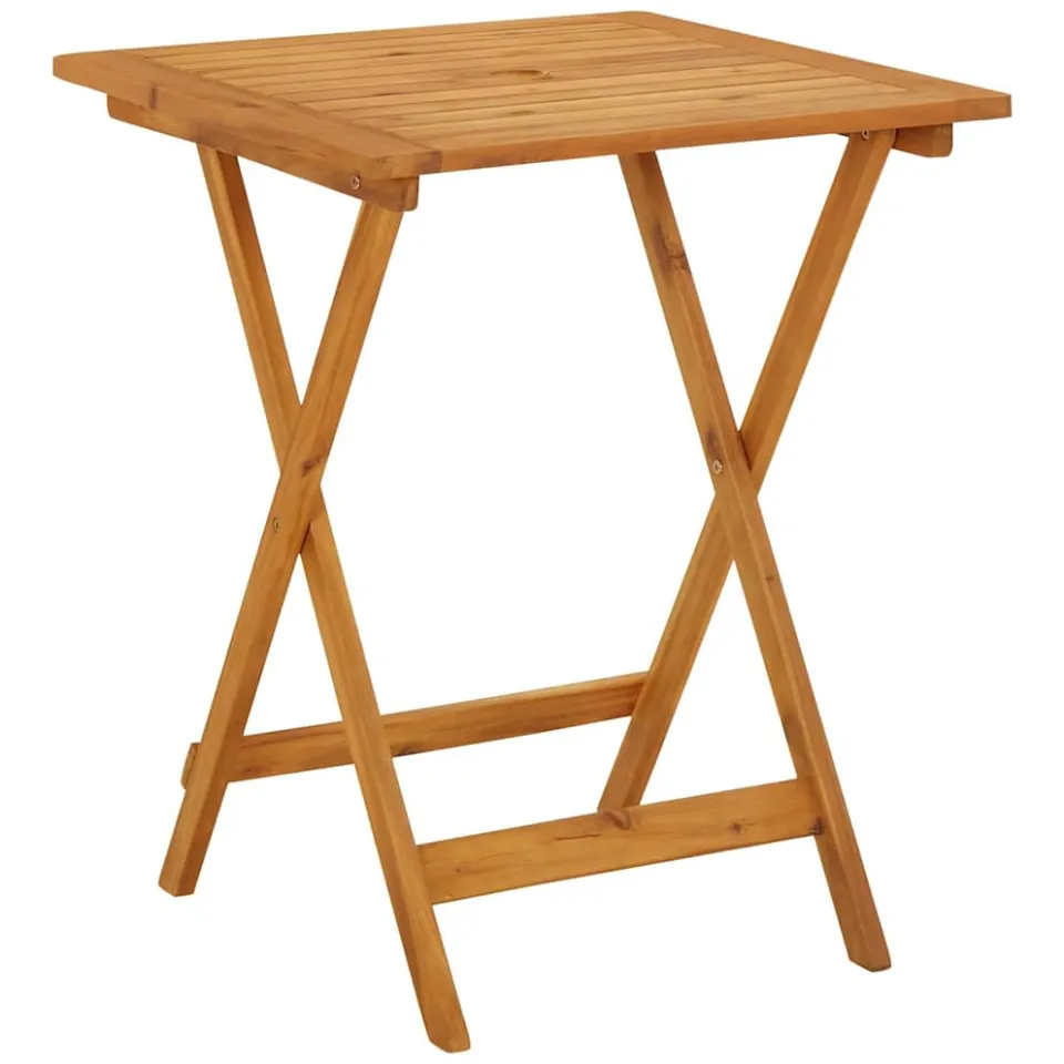 vidaXL Tuintafel inklapbaar 60x60x75 cm massief acaciahout Bruin