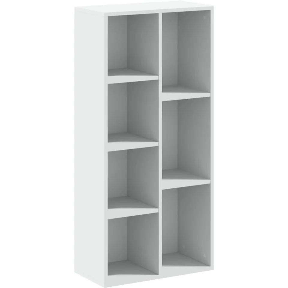 vidaXL Boekenkast 50x25x105 cm bewerkt hout wit, foto 3