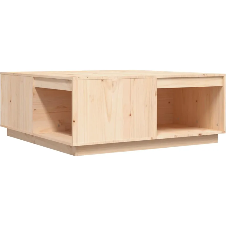 vidaXL Salontafel 100x101x40,5 cm massief grenenhout bruin, foto 4