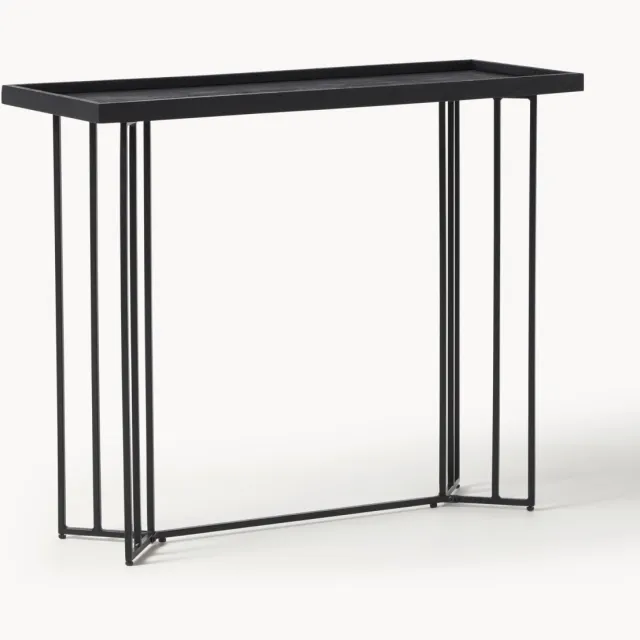 Westwing Collection Wandtafel Luca van mangohout zwart