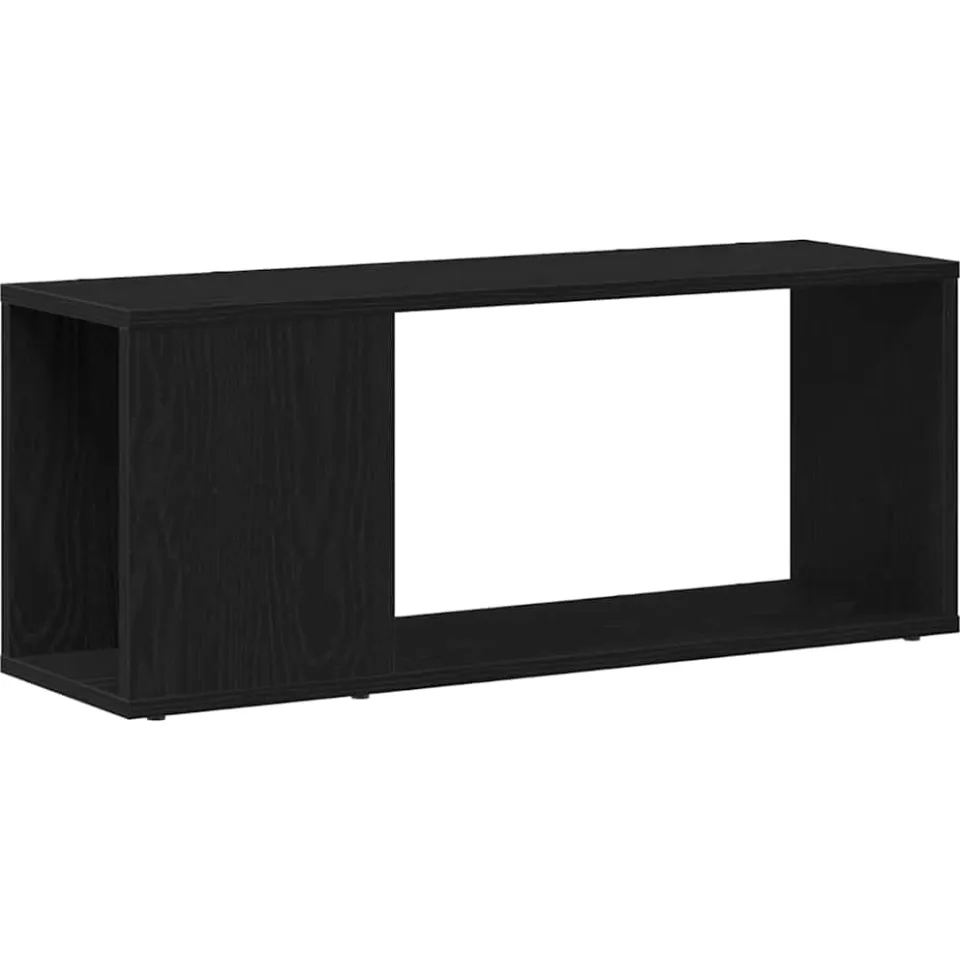 vidaXL Tv-meubelset 80 x 24 x 32 cm Zwart Eiken Bewerkt hout, foto 3