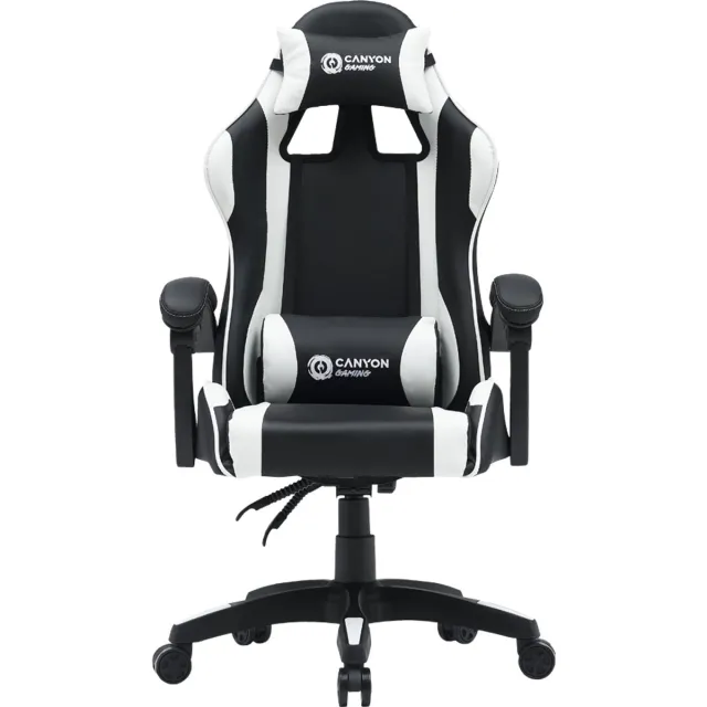 Canyon Core SGCH2 - Gamingstoel - Ergonomisch - Verstelbare Rugleuning - PU Eco-Leder Zwart;Wit