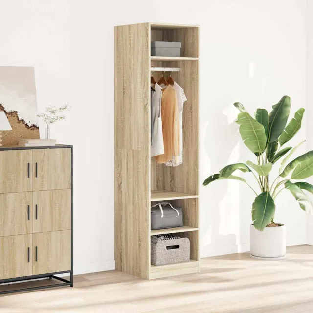 vidaXL Kledingkast 50x50x200 cm bewerkt hout sonoma eikenkleurig, foto 2