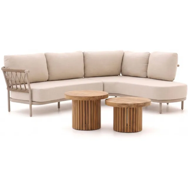 Tierra Outdoor Fresca/Marapa hoek loungeset 4-delig links 5-zits Bruin