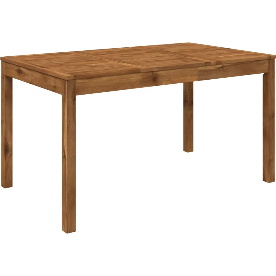 vidaXL Tuindiner tafel LAREN Naturel 141 x 80,5 x 75 cm, foto 3