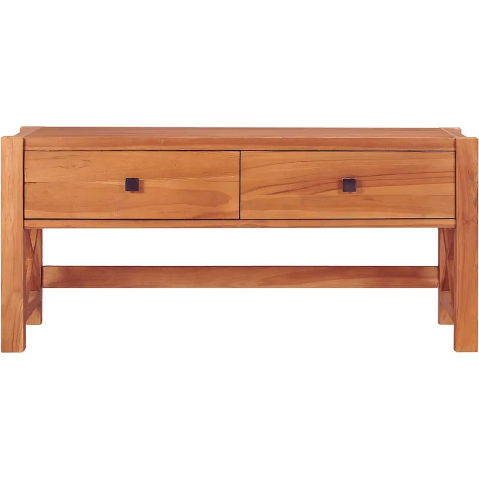 vidaXL Tv-meubel 100x40x45 cm teakhout bruin, foto 2