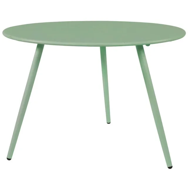 Lesliliving Les - Rafael bijzettafeltje Ø60x41 cm staal - groen