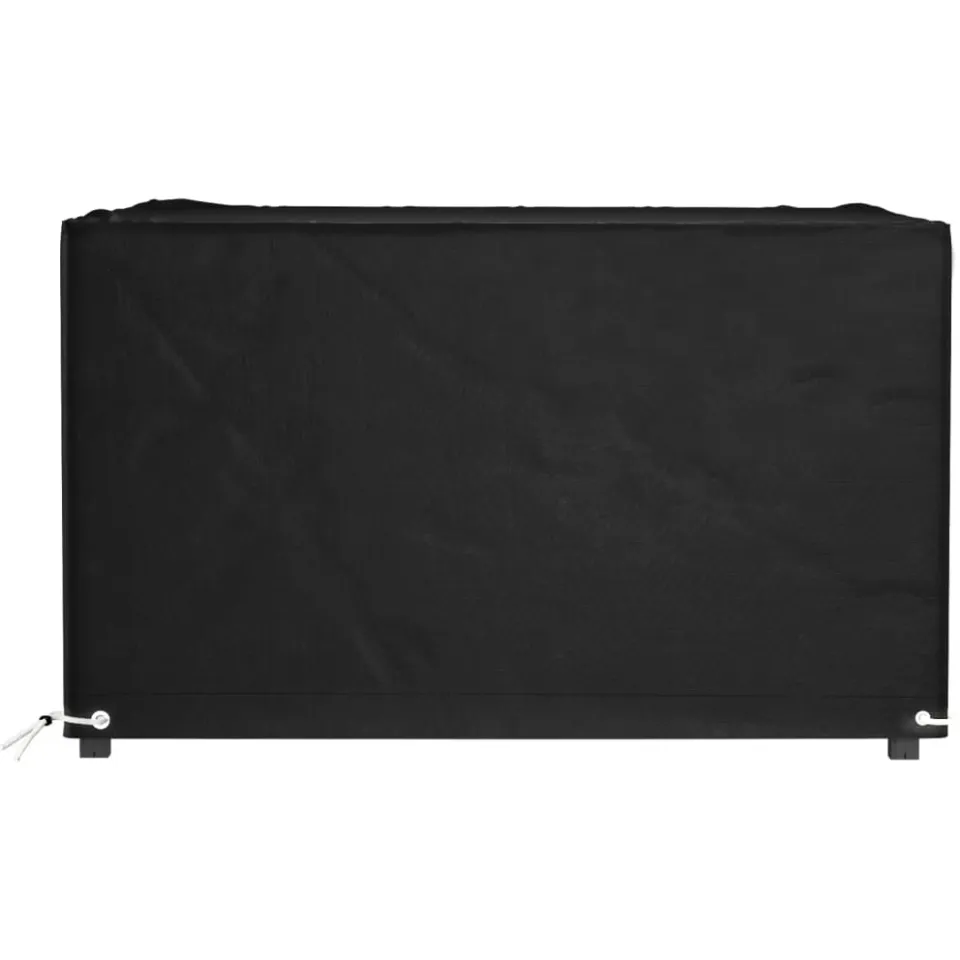 vidaXL Tuinmeubelhoes met 8 oogjes vierkant 132x132x80 cm zwart, foto 2