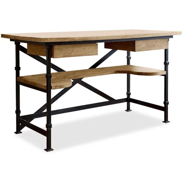 Loberon Bureau Glenwood antiekbruin/zwart