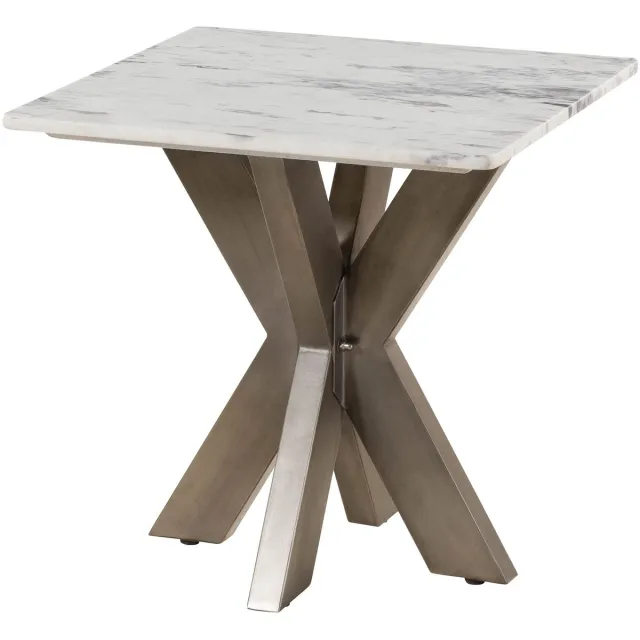 MASSIVMOEBEL24 .DE BARCELONA #305 salontafel wit marmer 55x55 cm
