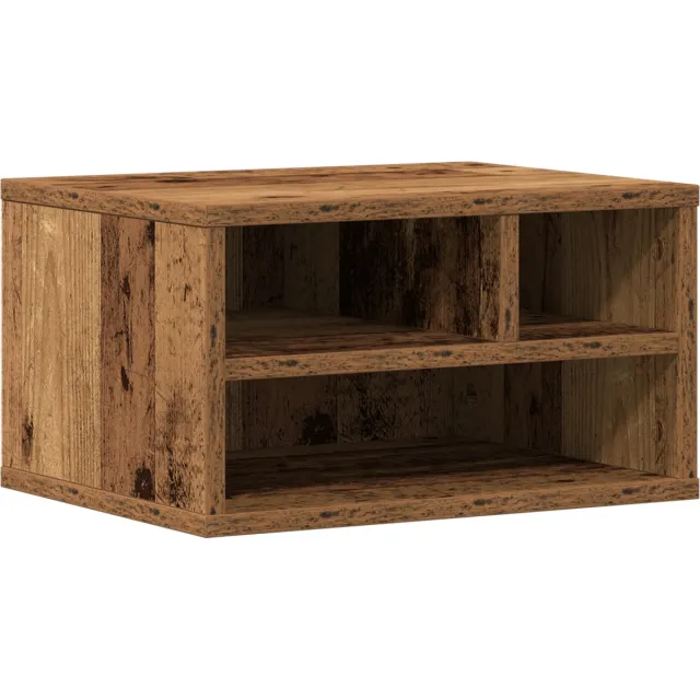 vidaXL Printerstand - Oudhout - 40 - x - 32 - x - 22,5 - cm - Bewerkt - hout
