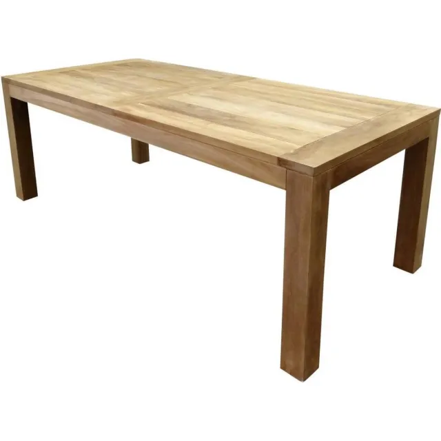 AVH Outdoor Collectie Krista dining tuintafel 220x100xH78 cm teak Bruin / Terre