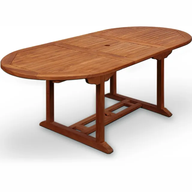 Casaria Tuintafel - FSC® gecertificeerd Eucalyptus 200x100x74cm - Bruin